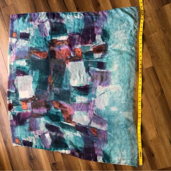 Abstract Multicolor Scarf - Picture 4 of 8